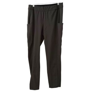 Briggs Small Dark Gray Elastic Waist Cargo Pocket Pants Athleisure